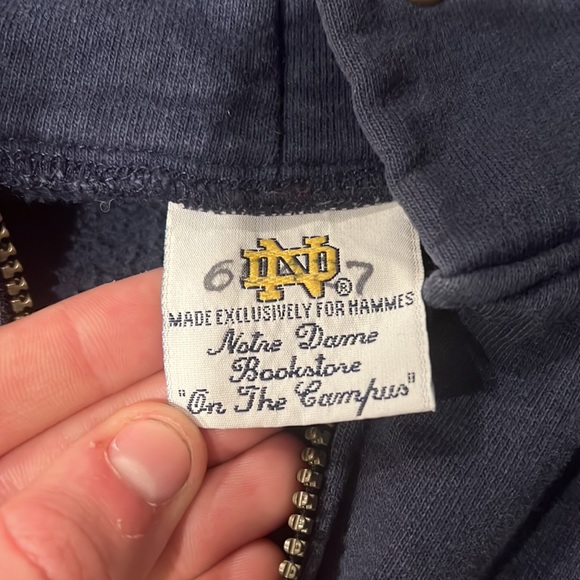 Vintage Notre Dame Jacket MADE IN USA 80’s 90’s XL - Picture 4 of 7